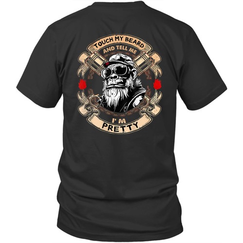 Printed back touch beard - my,